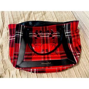 Victoria’s Secret Plaid Red Bag. Never used.